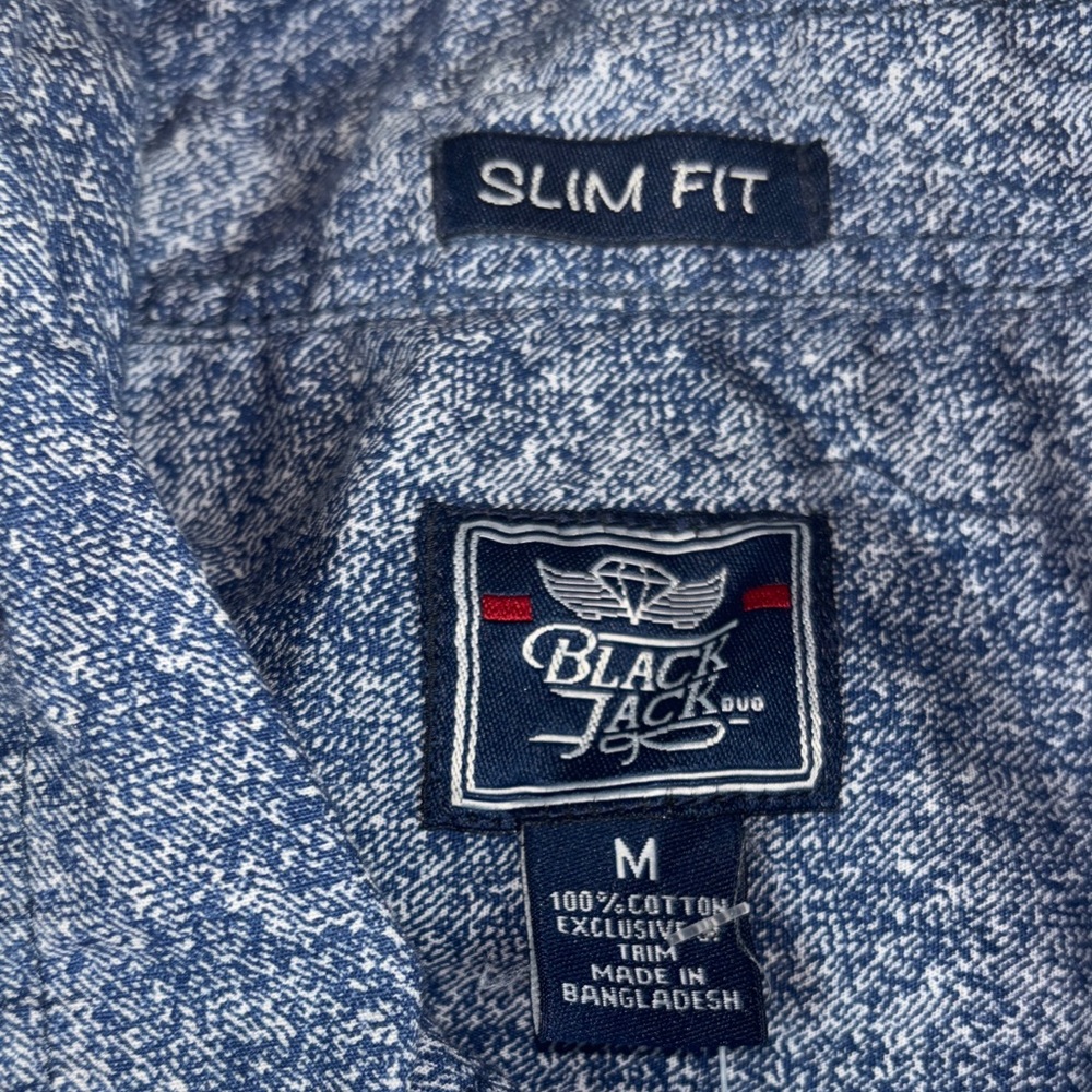 Men's Casual Button Down Shirt‎ size medium slimfit 100% cotton - Picture 3 of 6